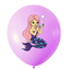 Set of 12 Assorted 30cm Latex Balloons with Mermaid Print