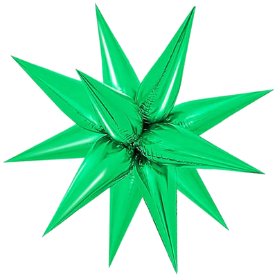 Green Mini Foil Balloon Teardrop 33cm (AIR)