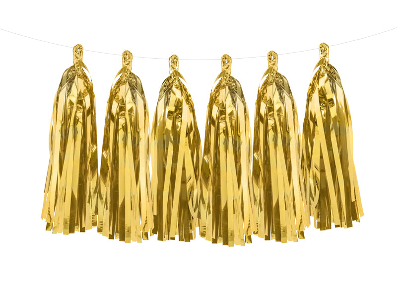 Decorative Gold Garland 12 Tassels/2m PDC1034