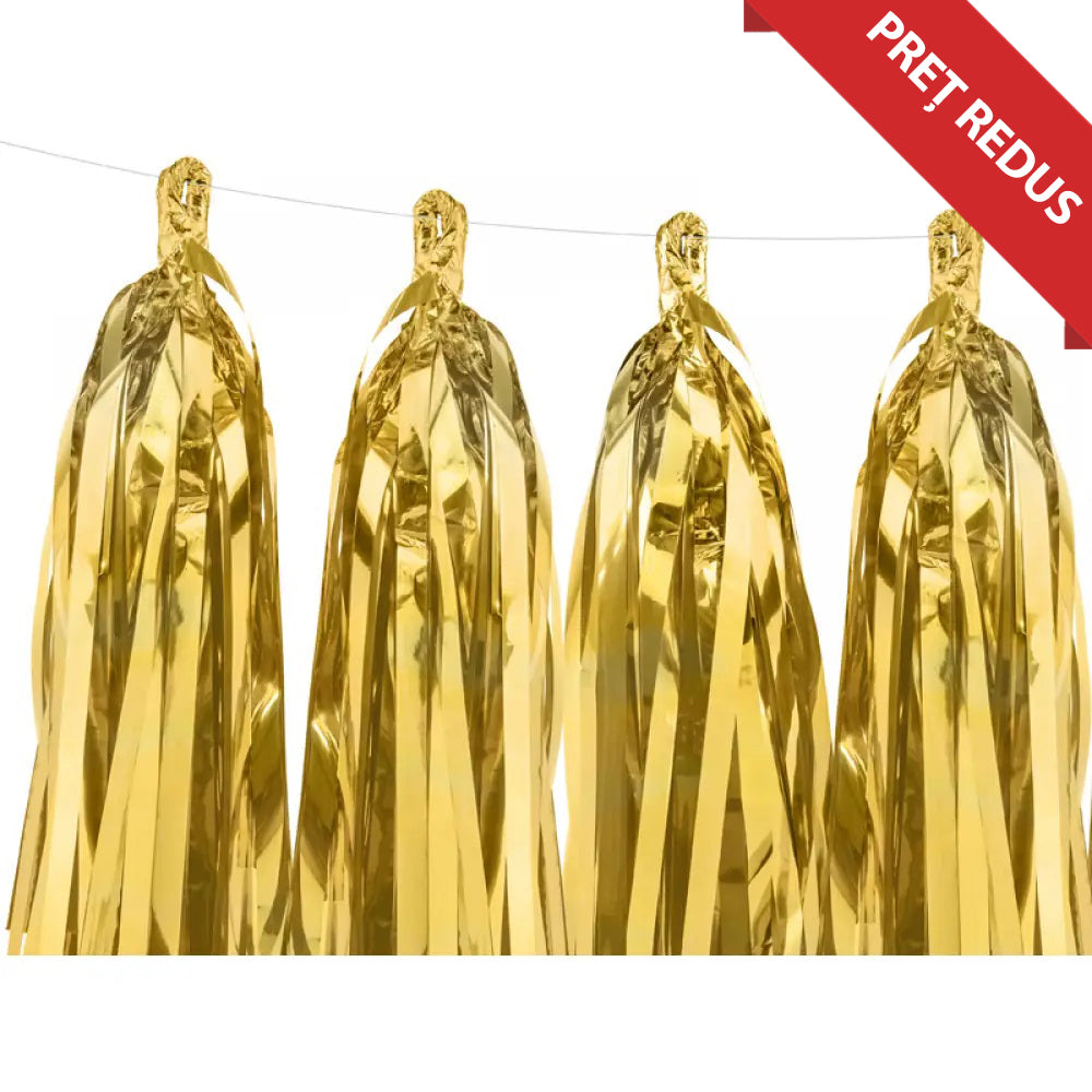 Decorative Gold Garland 12 Tassels/2m PDC1034