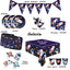 Set 8 Farfurii Petrecere cu print Galaxie KG9851