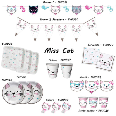 Banner Petrecere Pisicute 250 cm MC1649
