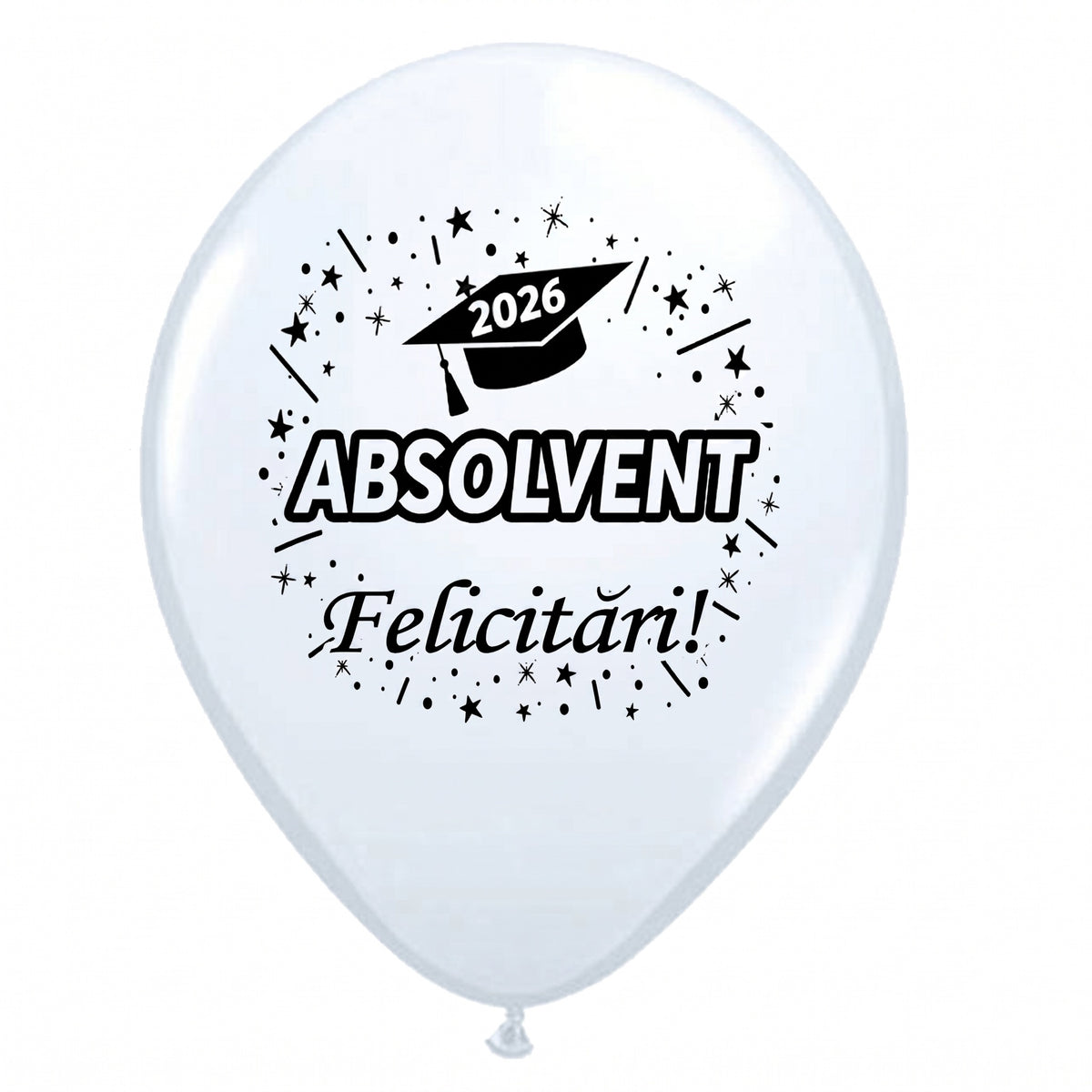 Set 30 Baloane Latex 30cm Print Absolvent 2026