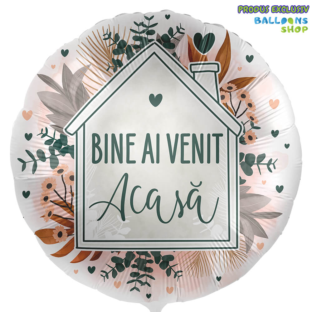 Balon Folie Bine ai venit acasa! 43cm