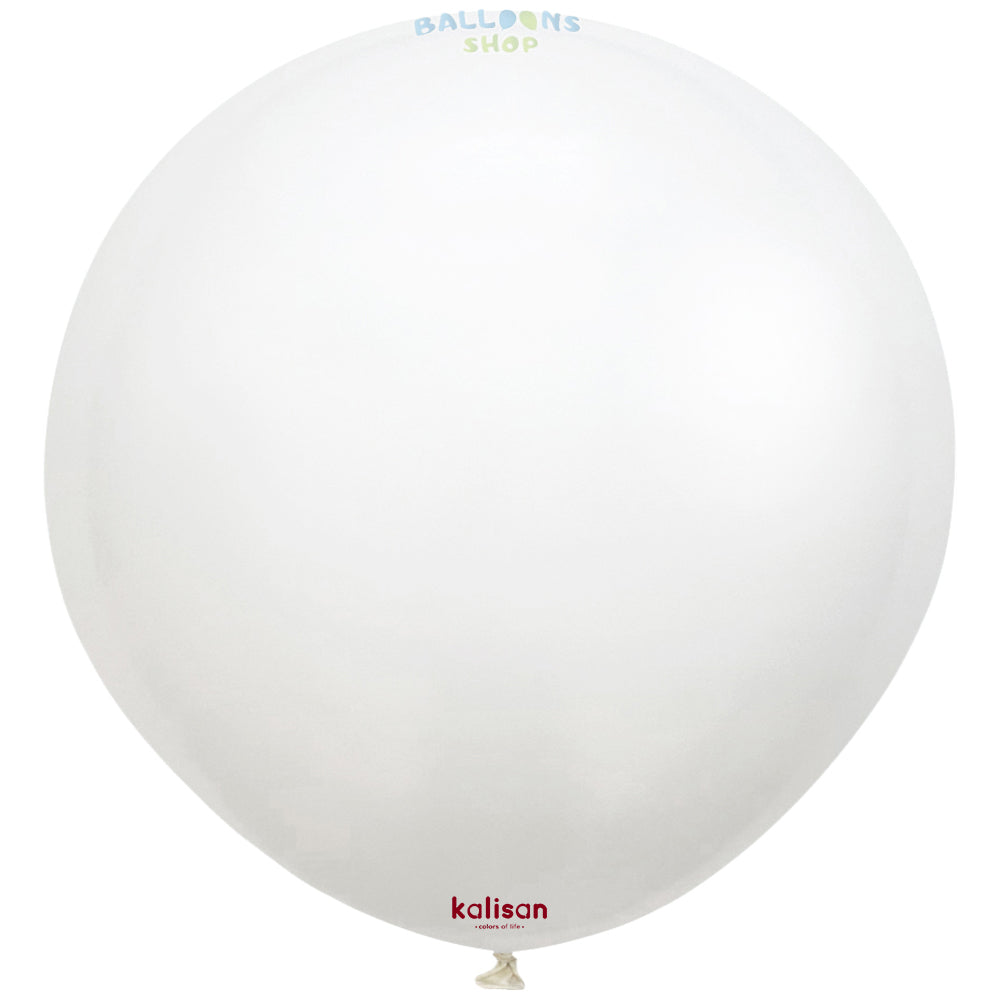 Balon Jumbo Latex 45cm Alb Standard 2312