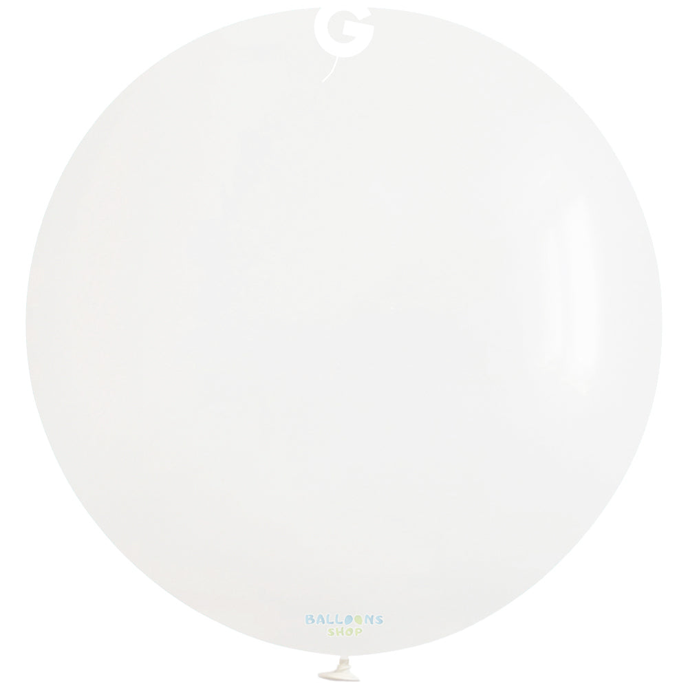 Balon Latex Mini Jumbo 48cm Standard Alb G19.01