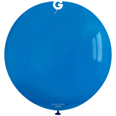 Jumbo Latex Balloon 75cm Standard Blue G30.10