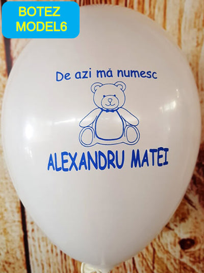 Personalized christening balloons-BM6