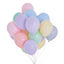 Butelie heliu si 20 baloane Pastel Macaron
