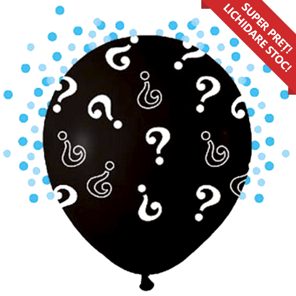 45cm Gender Reveal Print Allover Latex Balloon ? (Boy)