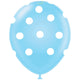 Latex Balloons 26cm Blue with Polka Dots - G90DOTS.09
