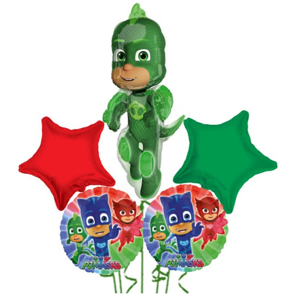 Buchet 5 baloane folie Tematica PJ Mask - Shopi 2022184