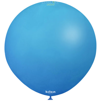 Jumbo Latex Balloon 45cm Caribbean Blue Standard 2347