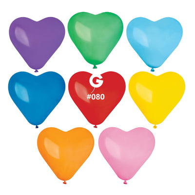 Baloane Latex Inima 16cm Standard Multicolor CR6.80