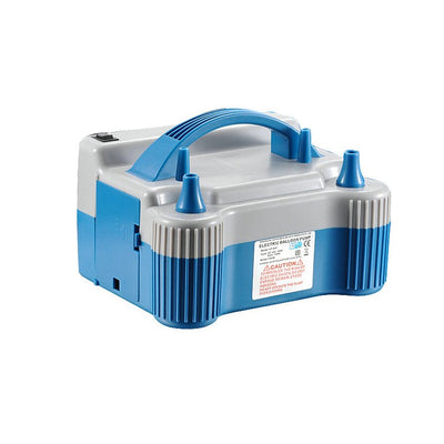 Blue air compressor for inflating latex and foil balloons