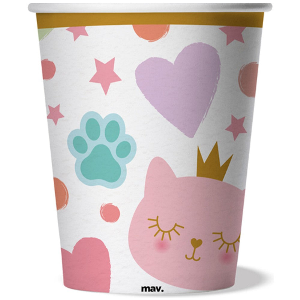 Grabo Kitten Glasses Set, 8-piece, 250ml