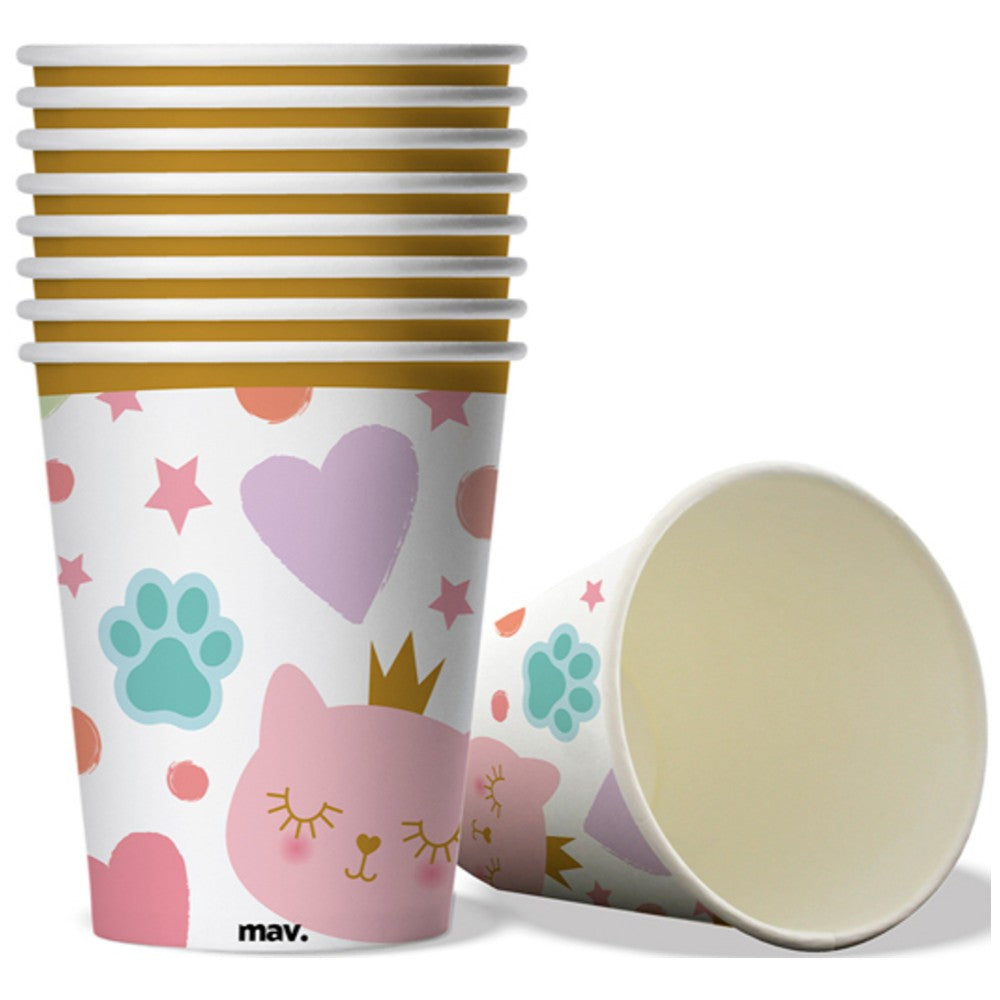 Grabo Kitten Glasses Set, 8-piece, 250ml