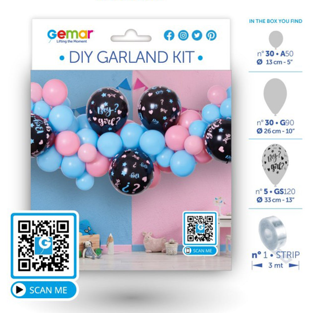DIY KIT Latex Balloon Garland Gender Reveal