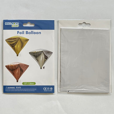 Balon Folie Figurina Diamant Argintiu 60cm