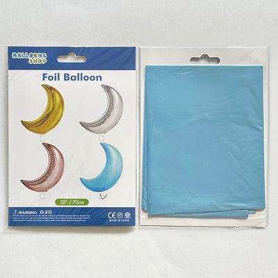 Balon Folie Figurina Semiluna Light Blue 70cm