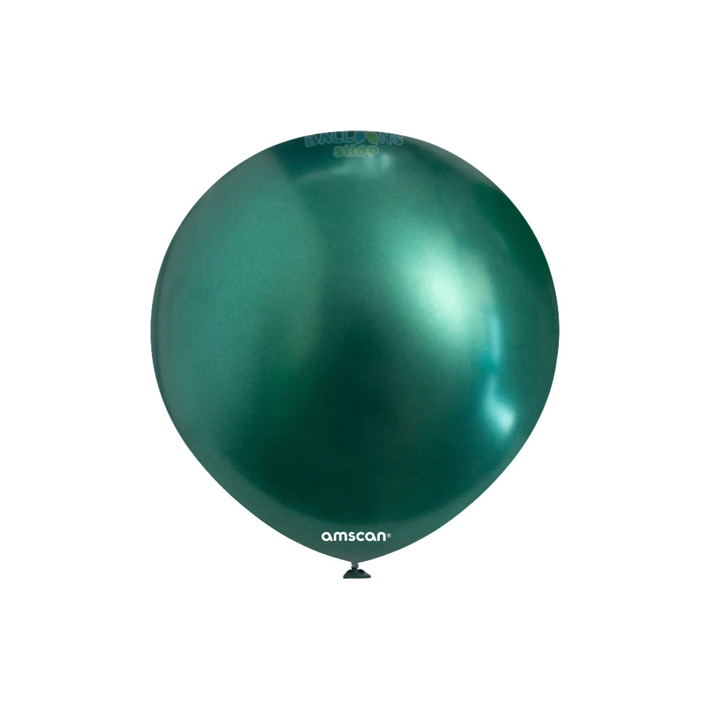 Metallic Latex Balloon Forest Green 13cm AMS9905345