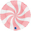 Balon Folie Rotund Acadea Alb-Baby Pink 46cm Grabo