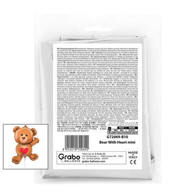 Mini Teddy Bear Foil Balloon 23x31cm