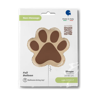 Dog Paw Print Shaped Foil Balloon 61 cm GRABO