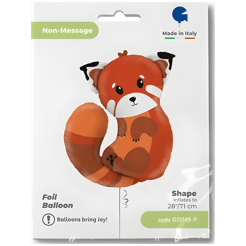 Red Panda Figure Foil Balloon 71cm Grabo