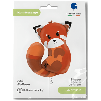 Balon Folie Figurina Panda Rosu 71cm Grabo