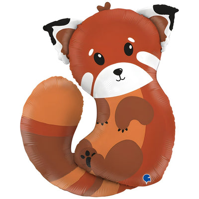 Balon Folie Figurina Panda Rosu 71cm Grabo