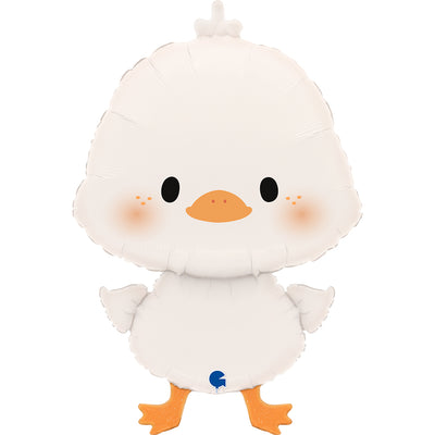 White Duck Foil Balloon Figurine 64cm