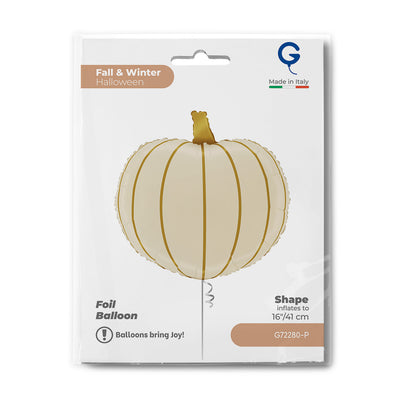 Balon Folie Figurina Dovleac Crem 39x39x23cm