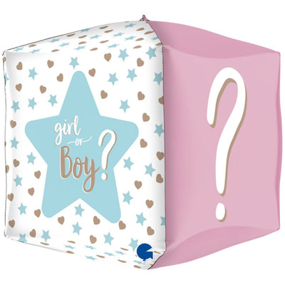 Balon Folie CUB 4D Gender Reveal 38 cm Grabo