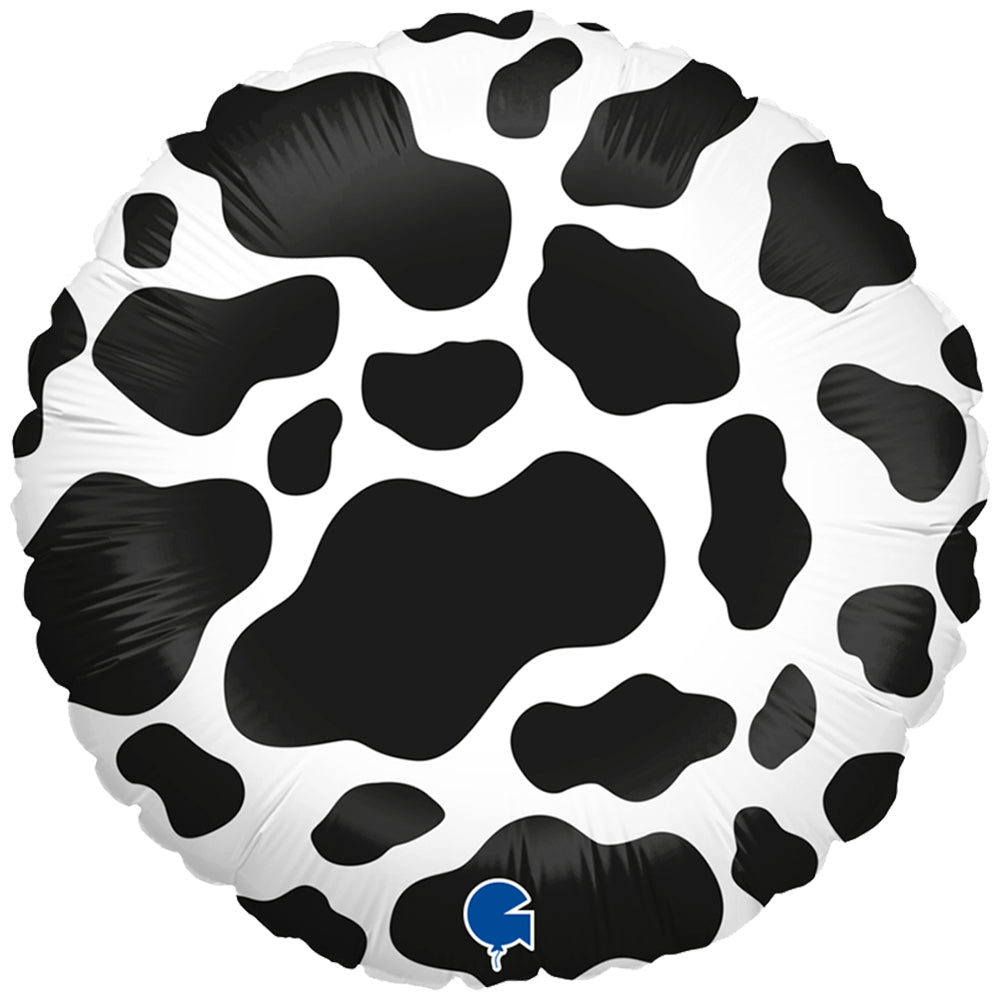 Foil Balloon Cow Print 46cm