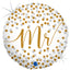 Balon Folie print confetti Mr 46 cm Grabo