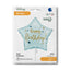 Balon Folie Stea Happy Birthday Blue 46cm