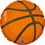 Round Foil Balloon Basketball 46cm