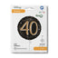 40th Anniversary Round Foil Balloon Gold 46cm