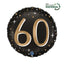 Balon Folie Rotund Aniversare 60 ani Auriu 46cm