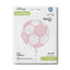 Balon Folie Minge de Fotbal Roz 46cm