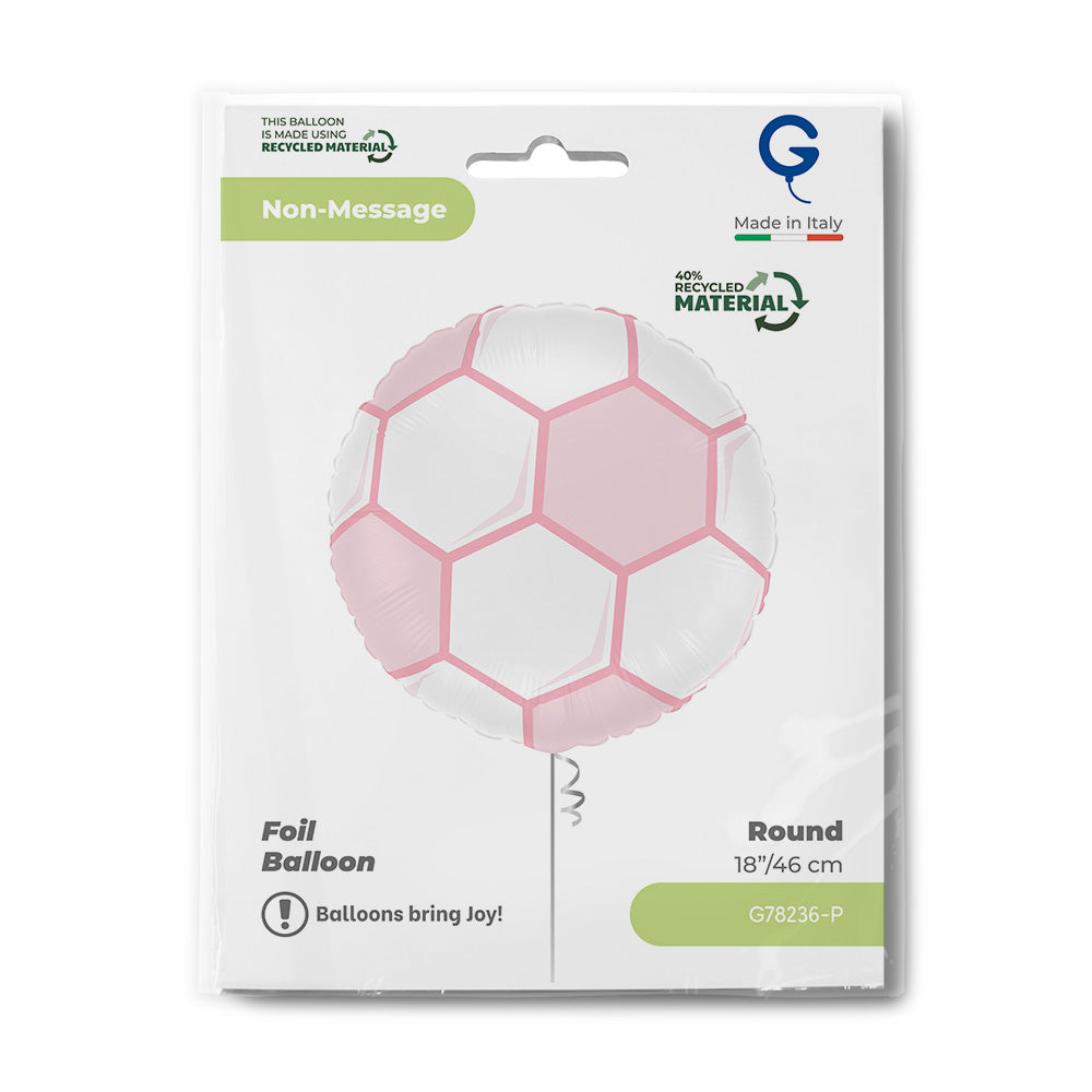 Balon Folie Minge de Fotbal Roz 46cm