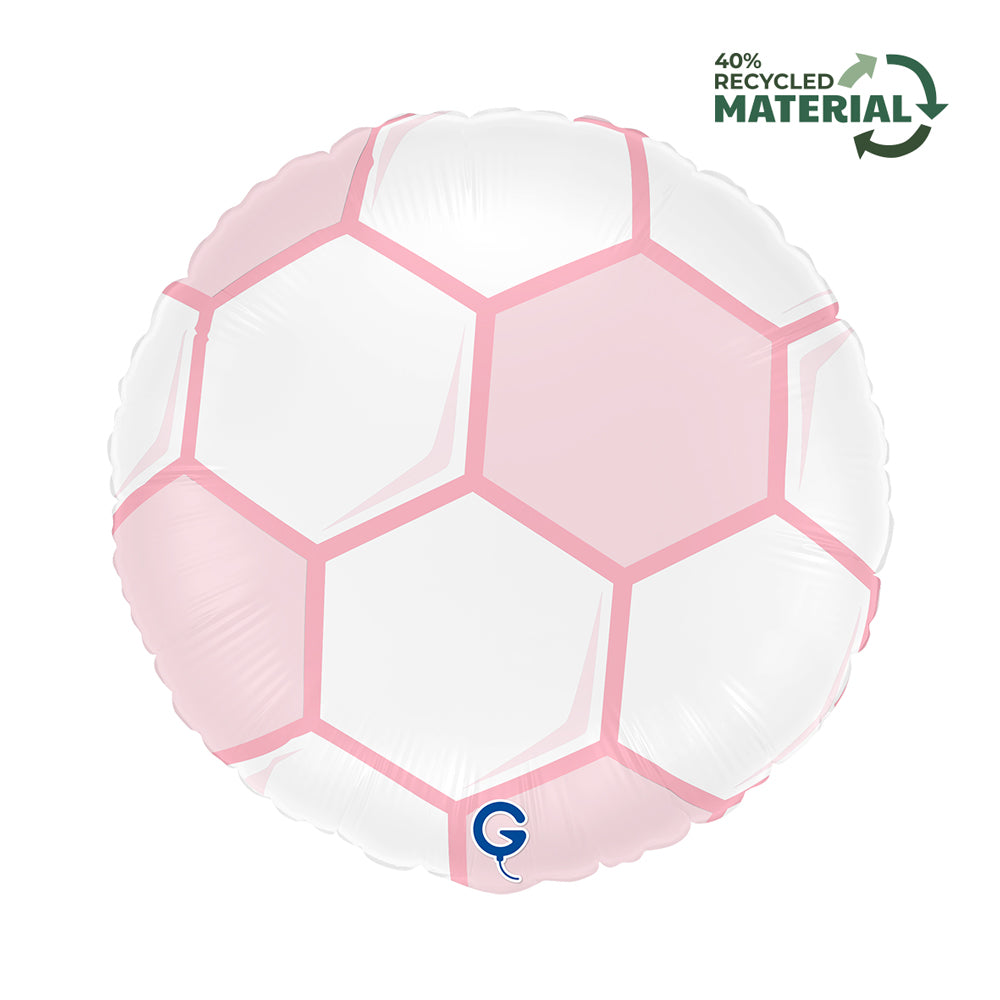 Balon Folie Minge de Fotbal Roz 46cm