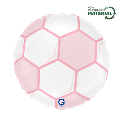 Balon Folie Minge de Fotbal Roz 46cm