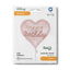Balon Folie Inima Roz Happy Birthday 46cm