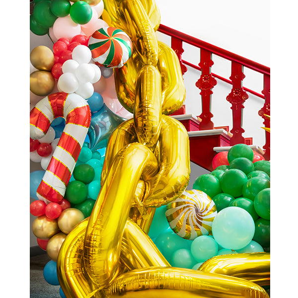 Foil Balloon Garland Chain Gold 6.7m