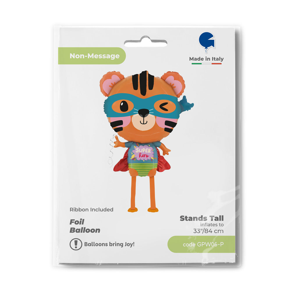 Balon Folie Pet-Walker Tigru Superhero 84cm