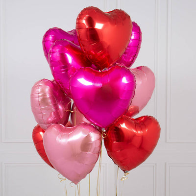 Balon folie 45 cm inima roz