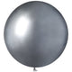 Jumbo Mirror Latex Balloon 16inch (40cm) Silver