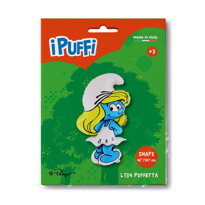 Foil Balloon Smurfette Figure 107cm GRABO